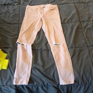 mauve high waisted jeans